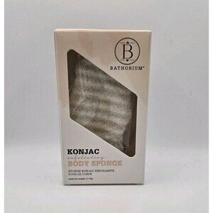 Bathorium Konjac Walnut Shell Exfoliating Body Sponge New In Box Fast Shipping